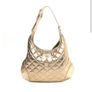 Gold Burberry Bag